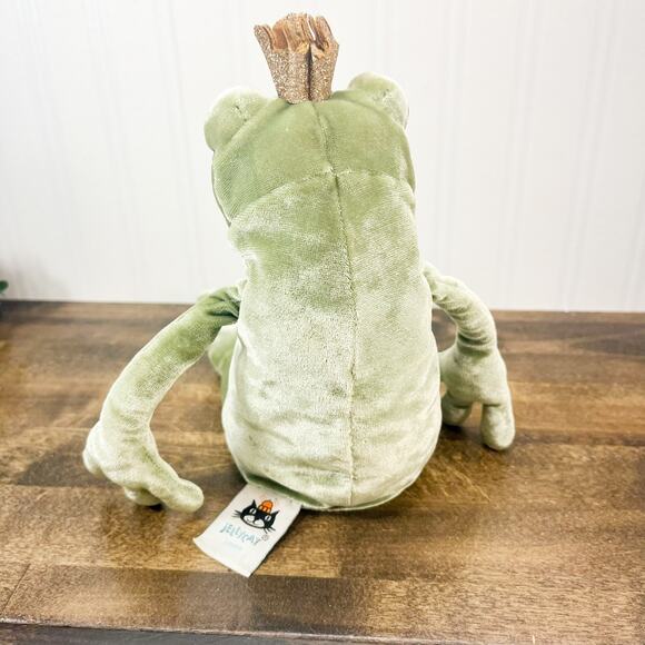 Jellycat Frog Prince Kiss Plush Gold Crown - Rare & Retired Collection - Picture 4 of 6